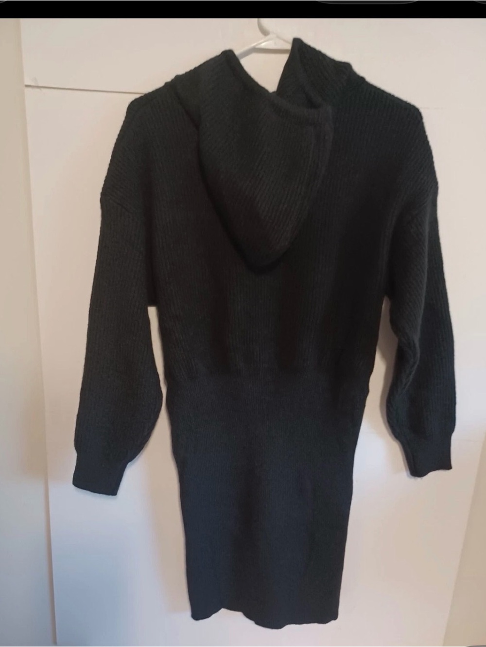 Pretty Garden Navy Blue Hoodie Sweater Dress - Picture 2 of 9